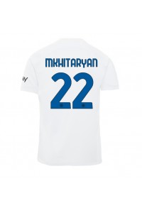 Inter Milan Henrikh Mkhitaryan #22 Fotballdrakt Borte Klær 2023-24 Korte ermer